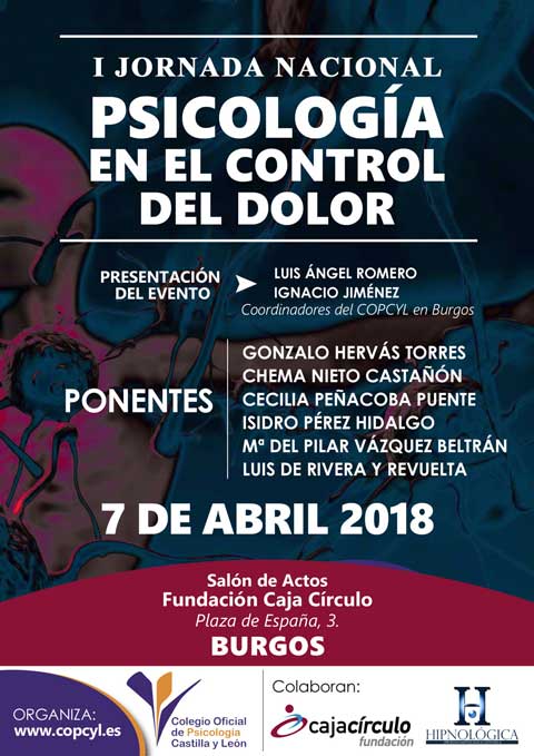 I JORNADA DE PSICOLOGÍA EN EL CONTROL DEL DOLOR
