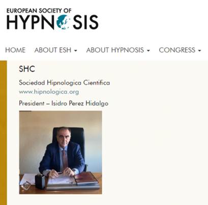La Sociedad Hipnológica Científica presidida por Isidro Pérez Hidalgo ha sido reconocida como sociedad constituyente de la European Society of Hypnosis, participando en el último congreso celebrado en Antalya (Turquía).